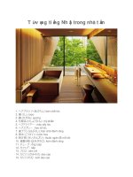 Từ vựng tiếng nhật trong nhà tắm 