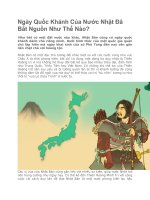 Giới thiệu ngày quốc khánh của nước nhật đã bắt nguồn như thế nào 