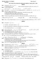 DE CUONG TOAN 10  2015  2016