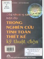 Các phương pháp hiện đại trong nghiên cứu tính toán thiết kế kỹ thuật điện  đặng văn đào  