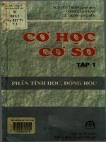 Cơ học cơ sở tập 1 phần tĩnh học, động học  nguyễn trọng (chủ biên), tống danh đạo, lê thị hoàng yến (XB năm 2002) 