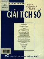 Giải tích số  phạm kỳ anh 