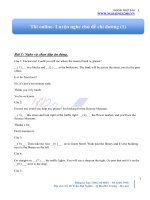 Thi online  luyện nghe chủ đề chỉ đường (1)