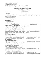 giáo án mẫu tháng 10