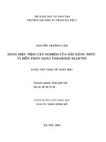 Dáng điệu tiệm cận nghiệm của bất đẳng thức vi biến phân dạng parabolic elliptic 