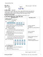 Giáo án SEQAP lớp 1 