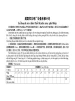 HƯỚNG DẪN BẢO DƯỠNG & SỬA CHỮA THIẾT BỊ NHÀ MÁY NHIỆT ĐIỆN THAN