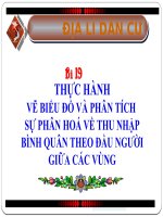 Bai 19 thuc hanh ve bieu do va phan tich su phan hoa ve thu nhap binh quan theo dau nguoi giua cac vung 90 
