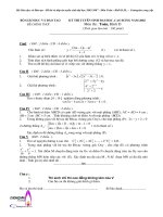 Đề thi và đáp án tuyển sinh đại học 20022007  Môn Toán