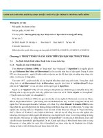 PHƯƠNG PHÁP DẠY HỌC THUẬT TOÁN VÀ LẬP TRÌNH Ở TRƯỜNG PHỔ THÔNG