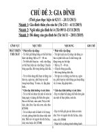 CHỦ ĐỀ 3: CHỦ ĐỀ GIA ĐÌNH LỚP MẪU GIÁO LỚN (45 TUỔI)