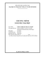 Nganh cong nghe ky thuat co khi