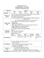 KẾ HOẠCH TUẦN 3