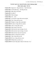 Tuyển tập các chuyên đề luyện thi đại học hóa vô cơ