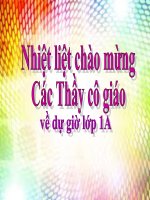 Bài giảng Toán 1 chương 4 bài 5: Đồng hồ. Thời gian