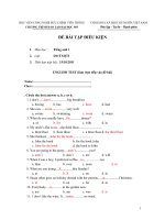 ĐỀ THI TIẾNG ANH TỔNG HỢP