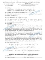 De thi dap an THPTQG 2016 mon toan