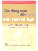 Các dạng toán điển hình giải tích tổ hợp luyện thi đại học tự luận và chắc nghiệm