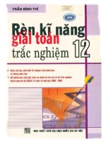 Rèn luyện kỹ năng giải toán trắc nghiệm 12