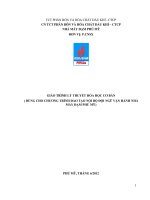 TCT PHÂN BÓN VÀ HÓA CHẤT DẦU KHÍ-GIÁO TRÌNH LÝ THUYẾT HÓA HỌC CƠ BẢN