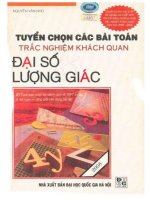 Tuyển chọn các bài toán trắc nghiệm khách quan đại số lượng giác