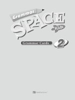 Grammar space kids 2 grammar cards 
