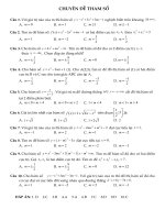 trắc nghiệm  hàm số  12 nhiều dạng