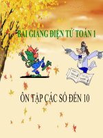 Bài giảng Toán 1 chương 4 bài 5: Đồng hồ. Thời gian