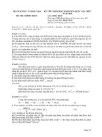 Đề thi học sinh giỏi quốc gia năm 2015 môn hóa học