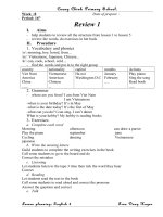 Giáo án tiếng anh 4 (chương trình mới)