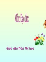 Giáo án điện tử Đạo đức lớp 3: Chia sẽ buồn vui cùng bạn