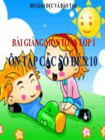 Bài giảng Toán 1 chương 4 bài 5: Đồng hồ. Thời gian