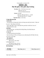 GIÁO án mầm NON dự THI GIÁO VIÊN GIỎI cấp TRƯỜNG 