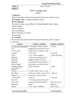 Giáo án tiếng anh 5 trọn bộ (chương trình mới)