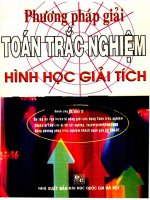 04 phuong phap giai toan trac nghiem hinh hoc giai tich (NXB dai hoc quoc gia 2007)   tran ba ha, 279 trang