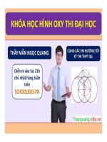 Bài giảng Oxy-Thayquang.edu.vn-Khai thác yếu tố vuông góc (Phần 1 - cộng góc)