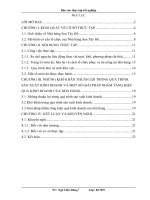 Báo cáo thực tập nghiệp vụ nấu ăn tại Nhà hàng Sen Tây Hồ