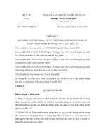 Thông tư 17/2016/TT-BYT quy định việc thu hồi và xử lý thực phẩm không bảo đảm an toàn