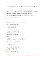 Giải bài tập trang 15, 16 SGK Toán 5: Luyện tập chung 2 (tiết 13)