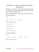 Giải bài tập trang 16, 17 SGK Toán 5: Luyện tập chung 3 (tiết 14)