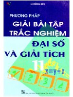 Phương pháp giải bài tập trắc nghiệm đại số và giải tích 11 (NXB Đại học quốc gia 2007),Lê Hồng Đức, 172 trang