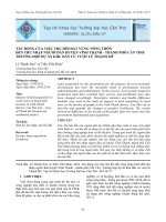 TÁC ĐỘNG CỦA VIỆC THU HỒI ĐẤT VÙNG NÔNG THÔN ĐẾN THU NHẬP NGƯỜI DÂN HUYỆN VĨNH THẠNH - THÀNH PHỐ CẦN THƠ: TRƯỜNG HỢP DỰ ÁN KHU DÂN CƯ VƯỢT LŨ THẠNH MỸ