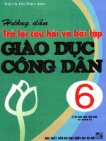 Hướng dẫn trả lời câu hỏi và bài tập giáo dục công dân 6 