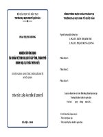 Nghiên cứu ứng dụng tài khoản vệ tinh du lịch ở cấp tỉnh, thành phố (TT)