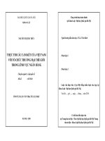 THỰC THI CÁC CAM KẾT CỦA VIỆT NAM VỚI TỔ CHỨC THƯƠNG MẠI THẾ GIỚI TRONG LĨNH VỰC NGÂN HÀNG