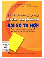Bài tập và câu hỏi trắc nghiệm đại số tổ hợp
