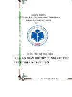 Sản phẩm chế biến từ ngũ cốc cho trẻ từ 6 đến 36 tháng tuổi