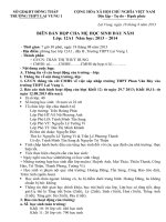 Bien ban hop CMHS dau nam 13 14