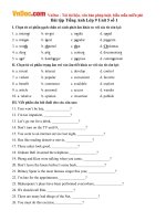 Bài tập tiếng Anh lớp 9 Unit 5: The Media số 1