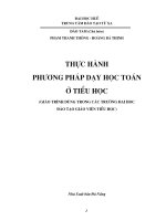 Giáo trình thực hành phương pháp dạy toán ở tiểu học phần 2 đào tam 